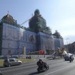 Muzeum. Budova Národního muzea dnes stojí na ostrově, odříznutém od zbytku města | Zdroj: IPR